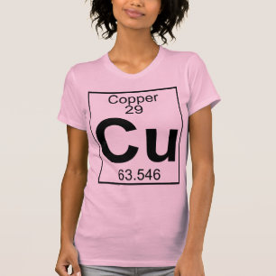 T-shirt Elemento 029 - Cu - cobre (cheio)