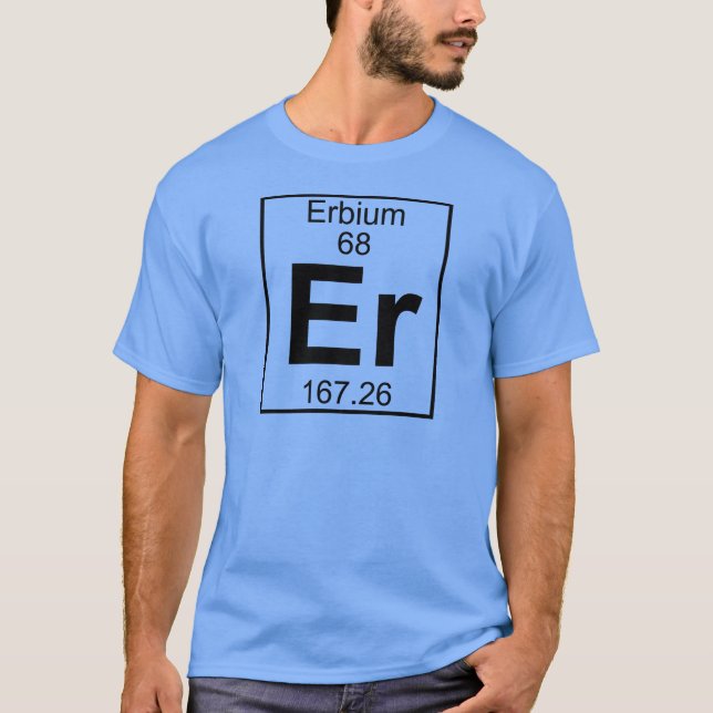 T-shirt Elemento 068 - Er - érbio (cheio) (Frente)