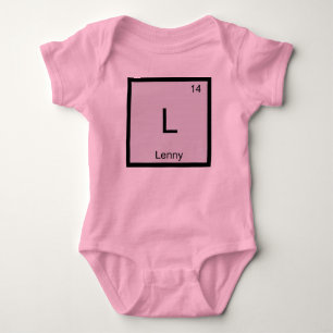 T-shirt Elemento Químico Nome Lenny Tabela Periódica