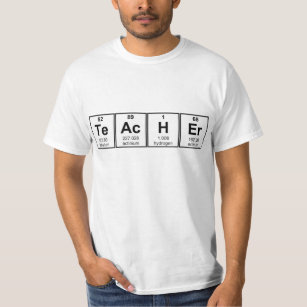T-shirt Elementos químicos do professor de ciências