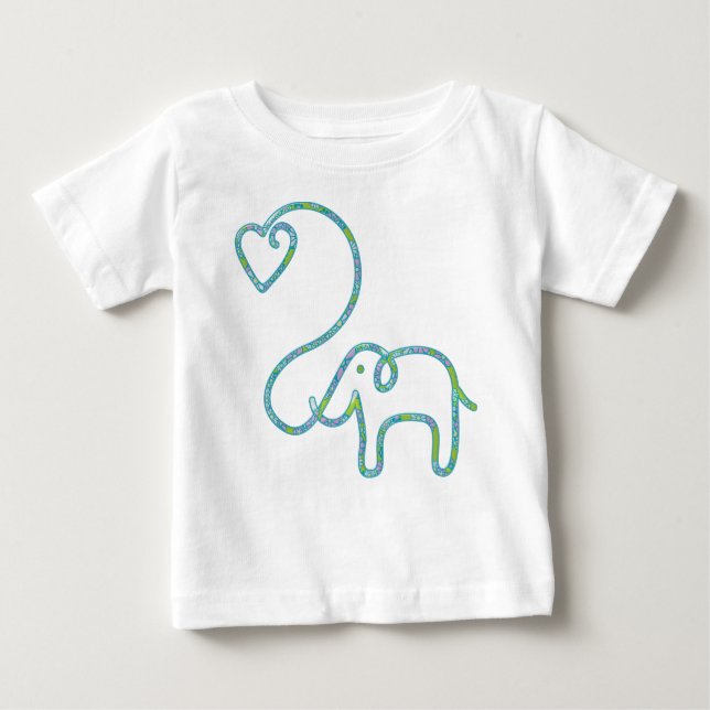T-shirt ELEPHANT com coração (Frente)