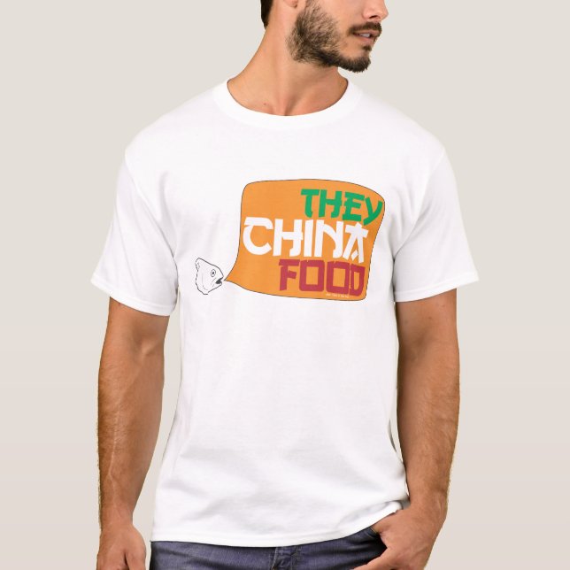 T-shirt Eles comida de China (Frente)