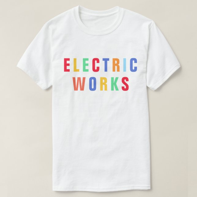T-Shirt Elétrica Works™ (Frente do Design)