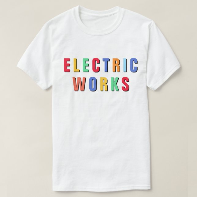 T-Shirt Elétrica Works™ (Frente do Design)