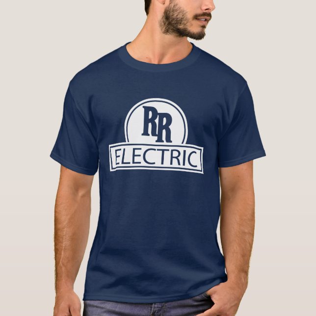 T-shirt elétrico do trilho rápido (Frente)