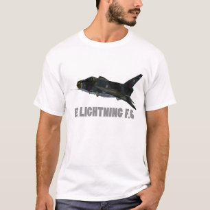 T-shirt elétrico inglês do relâmpago F.6
