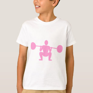 T-shirt Elevador de peso 01 - rosa