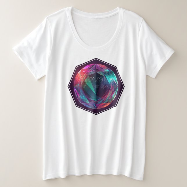 T-Shirt Elevate Yout Inner Sparkle (Frente do Design)