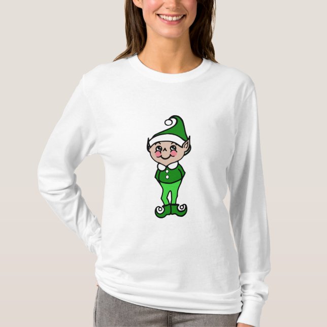 T-Shirt Elf de Natal (Frente)
