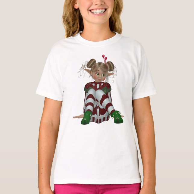 T-shirt Elf de Natal (Frente)