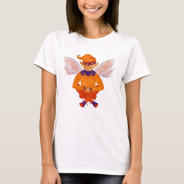 T-Shirt Elf Laranja Doce (Frente)