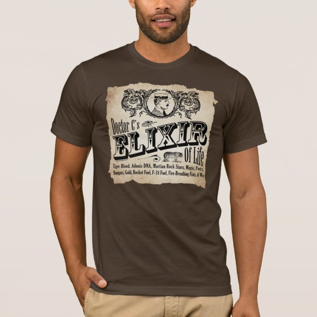 T-shirt Elixir de vida - obscuridade (Frente)