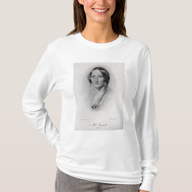 T-shirt Elizabeth Cleghorn Gaskell (Frente)