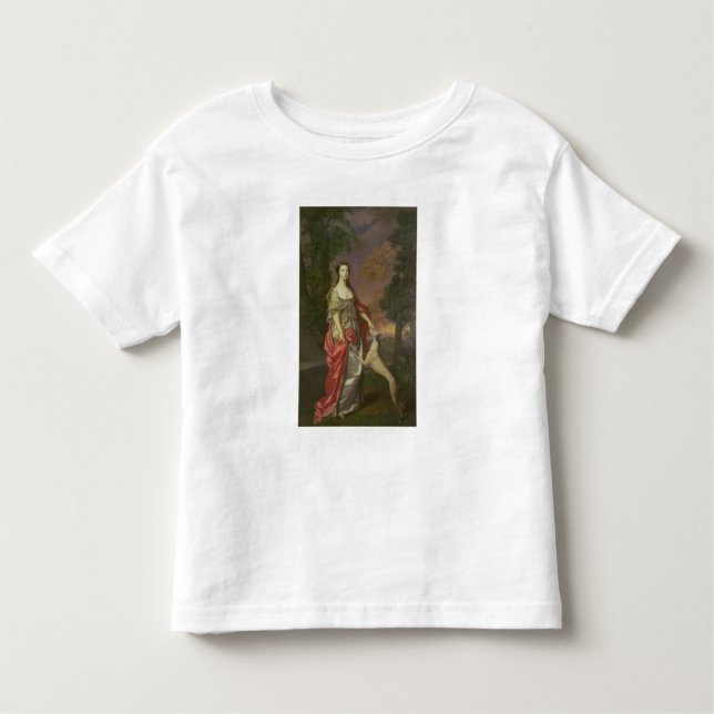 T-shirt Elizabeth que atira, duquesa de Hamilton, 1752-3 (Frente)