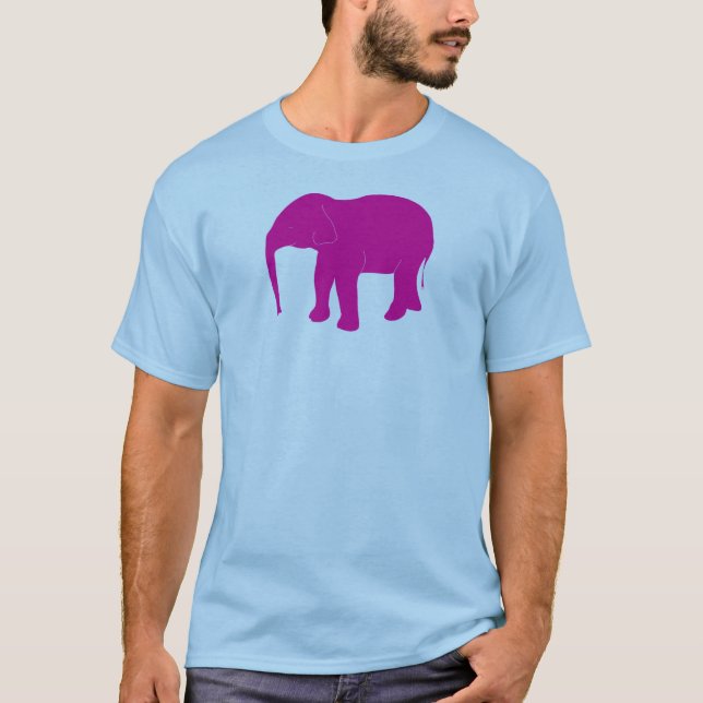 T-shirt Elle no rosa (Frente)