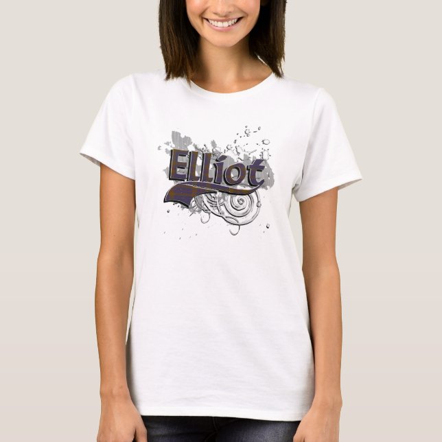 T-shirt Elliot Grunge Tartan (Frente)