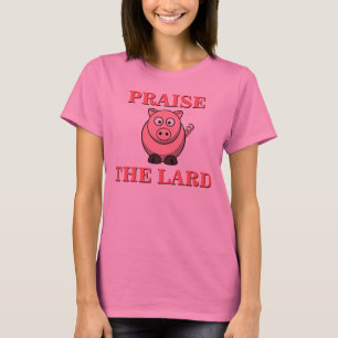 T-shirt Elogio engraçado do bacon da carne de porco o ros