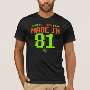 T-shirt Em 1981 T inspirado RETRO FEITO do aniversário da