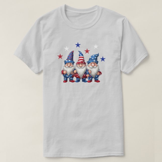 T-Shirt Em 4 De Julho (Frente do Design)