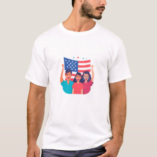 T-Shirt em 4 de julho | Patriota do Dia da Indepen