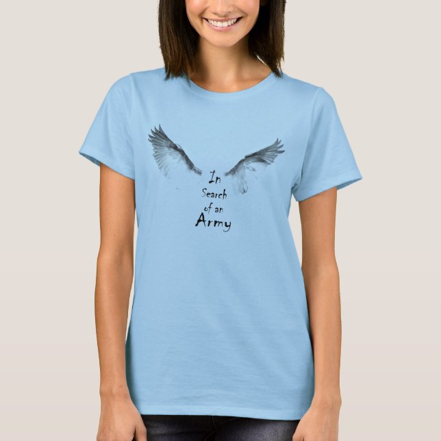 T-shirt Em Busca de T_Shirt do Exército (Frente)
