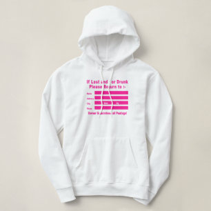 T-shirt Em caso de perda e/ou Bebado, volte para