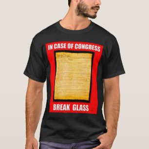 T-shirt Em caso do vidro da ruptura do congresso