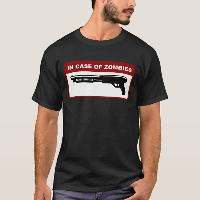 T-shirt Em caso dos zombis (Frente)