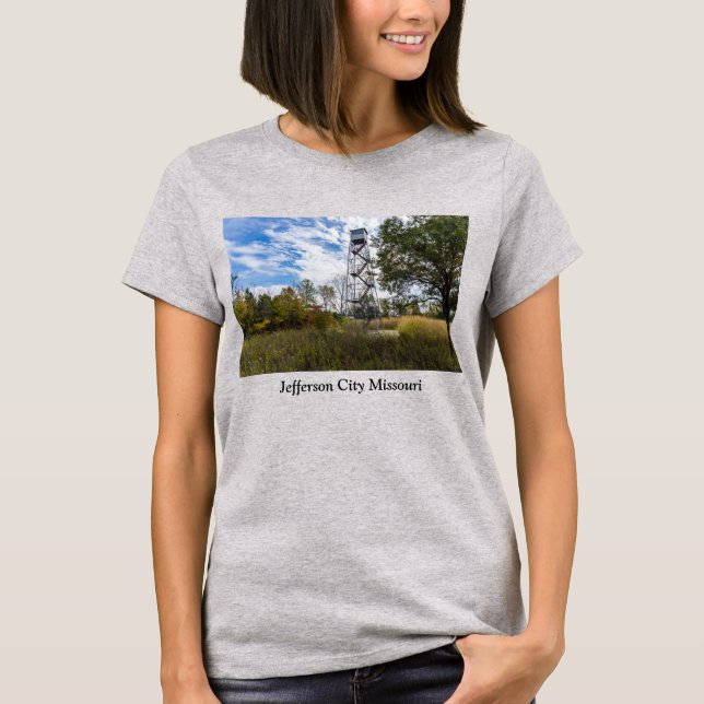 T-Shirt em Execução em Torre de Fogo (Frente)