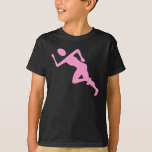 T-shirt Em Execução - Rosa