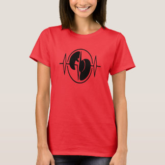 T-shirt em forma de coração