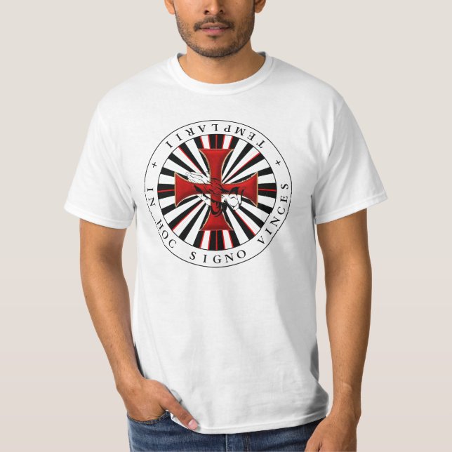 T-shirt Em Hoc Signo Vinces Templarii 02 (Frente)