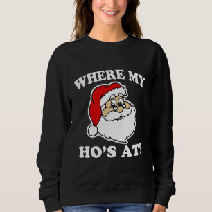 T-shirt Em onde meu Ho? Natal engraçado do papai noel