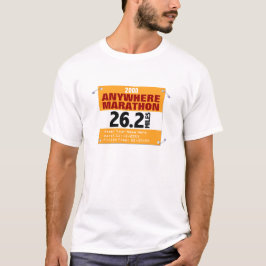 T-shirt Em qualquer lugar corredor de maratona