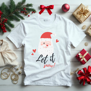 T-Shirt em queda de neve