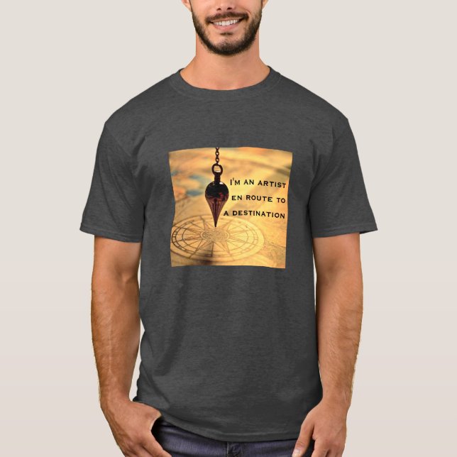 T-Shirt em rota (escura) (Frente)