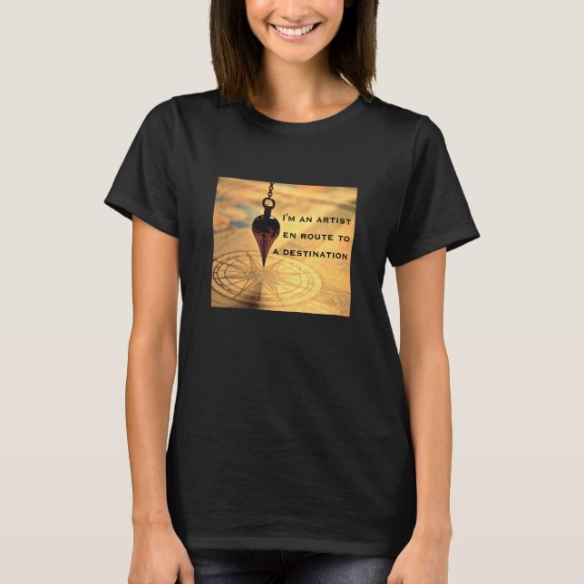 T-Shirt em rota (escura) (Frente)