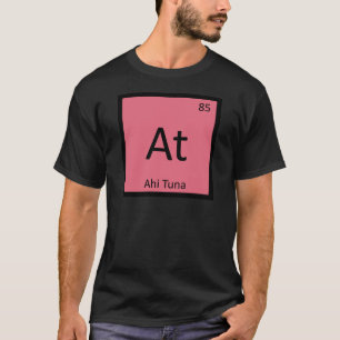 T-shirt Em - Tabela Periódica da Química do Atum Ahi
