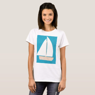 T-shirt em veleiro