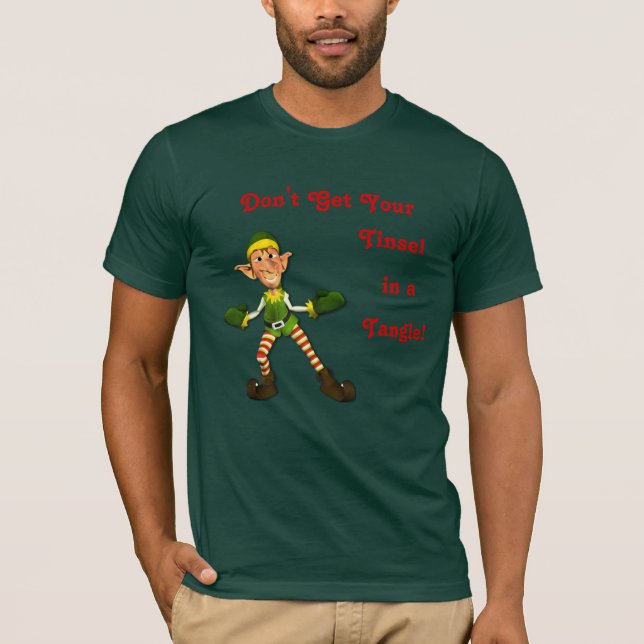 T-shirt Emaranhado do ouropel (Frente)