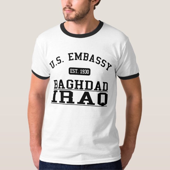 T-shirt Embaixada Bagdade Iraque - 1930 (Frente)