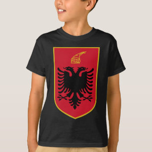 T-shirt emblema da albânia