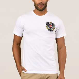 T-shirt emblema da áustria