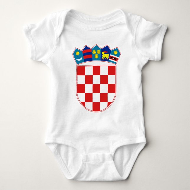 T-shirt emblema de croatia (Frente)