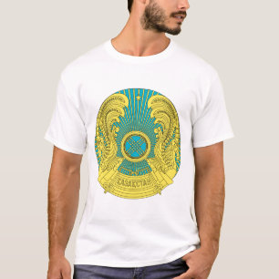 T-shirt emblema de kazakhstan