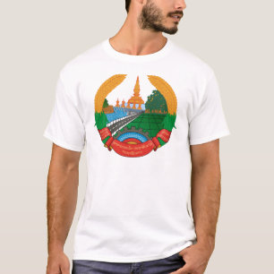 T-shirt emblema de laos
