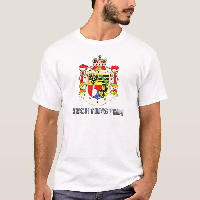 T-shirt Emblema de Liechtensteiner (Frente)