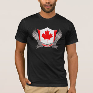 T-shirt Emblema de Sinalizador do Canadá