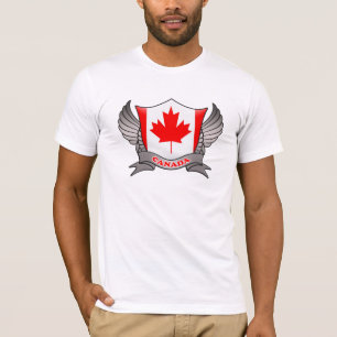 T-shirt Emblema de Sinalizador do Canadá