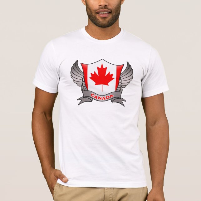T-shirt Emblema de Sinalizador do Canadá (Frente)